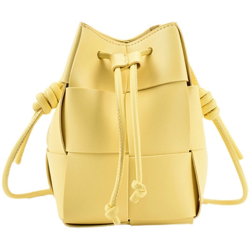 Women's Small All Seasons Pu Leather Streetwear Bucket Bag