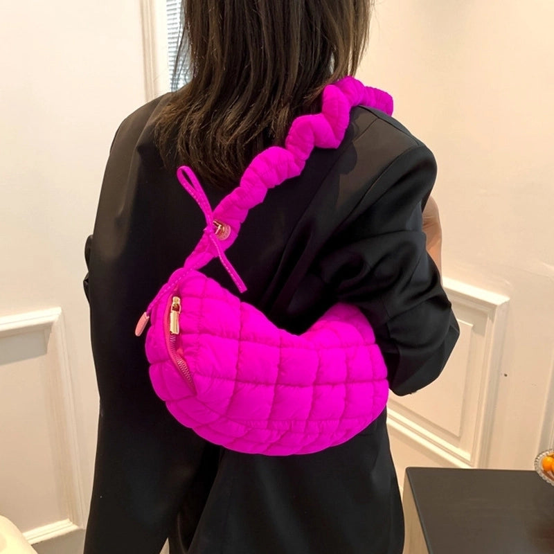 Women's Medium All Seasons Nylon Streetwear Cloud Shape Bag