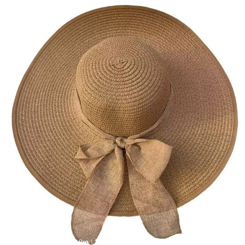 Women's Lady Vacation Bow Knot Big Eaves Sun Hat