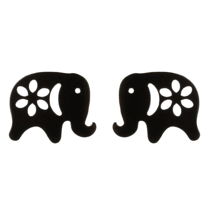 Minimalist Animal 304 Stainless Steel No Inlaid 18K Gold Plated Ear Studs