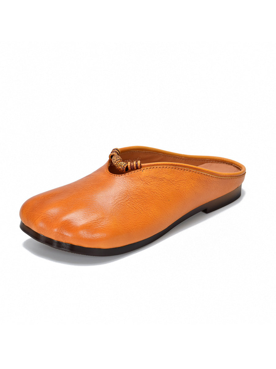 Women Vintage Summer Soft Leather Sandals