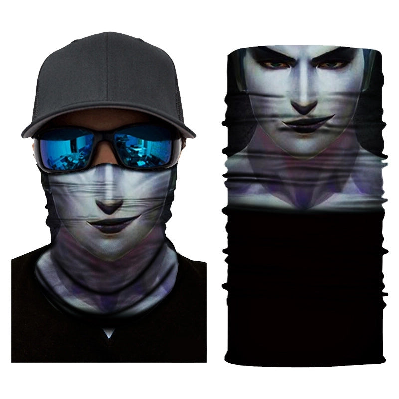 Unisex Casual Skull Printing Kerchief Mask