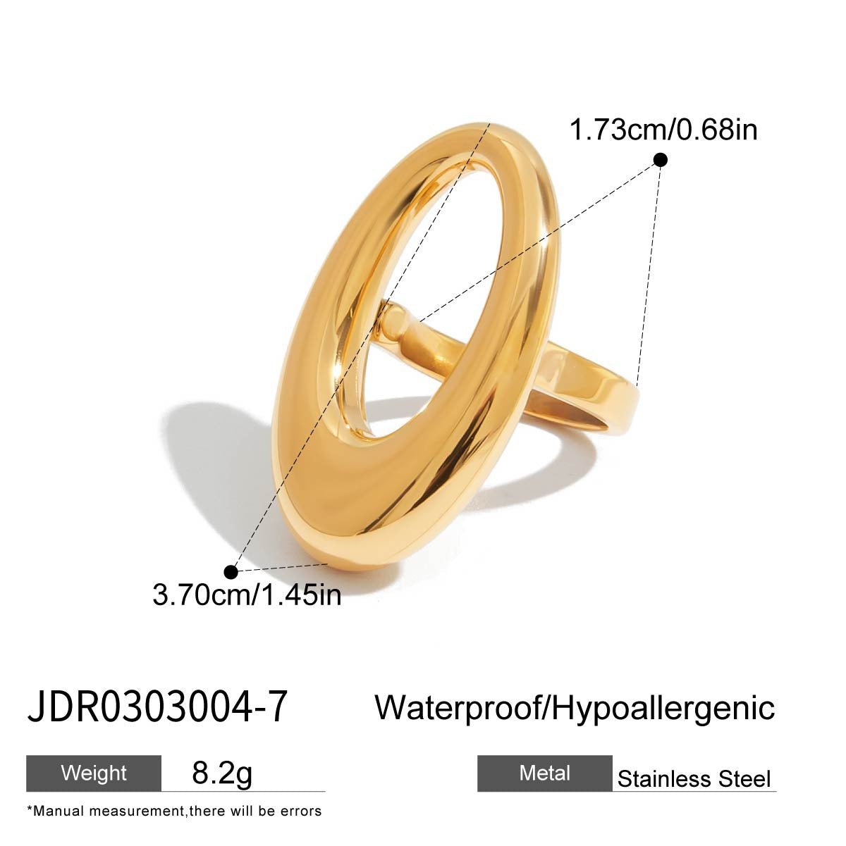 Geometric Ring Titanium Steel Jewelry Niche Design Ring Stainless Steel Ring