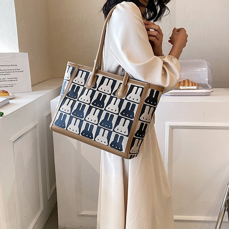 Canvas College Tote Bag for Women