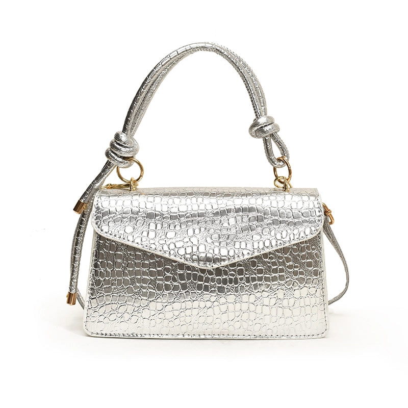 Women's Pu Leather Solid Color Elegant Streetwear Square Magnetic Buckle Crossbody Bag