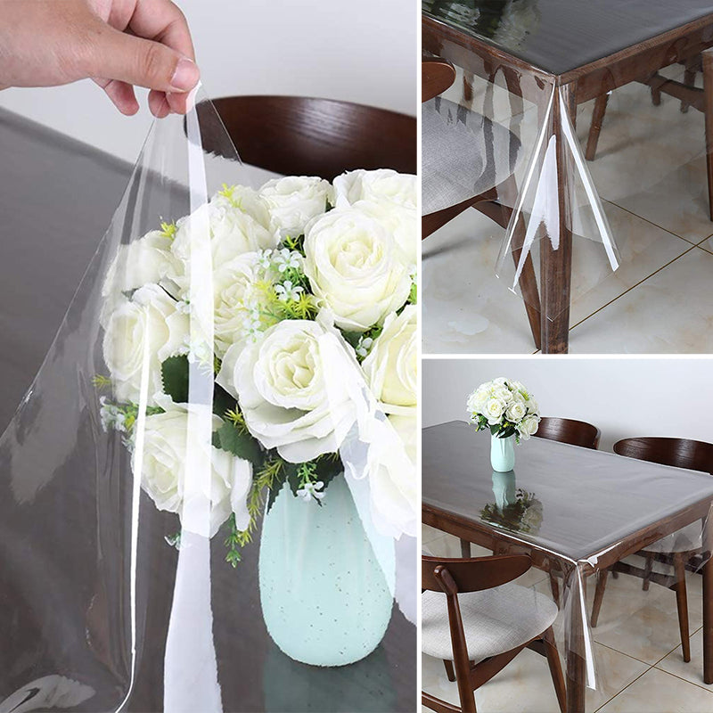 Plastic Square Transparent Sheet Table Cover