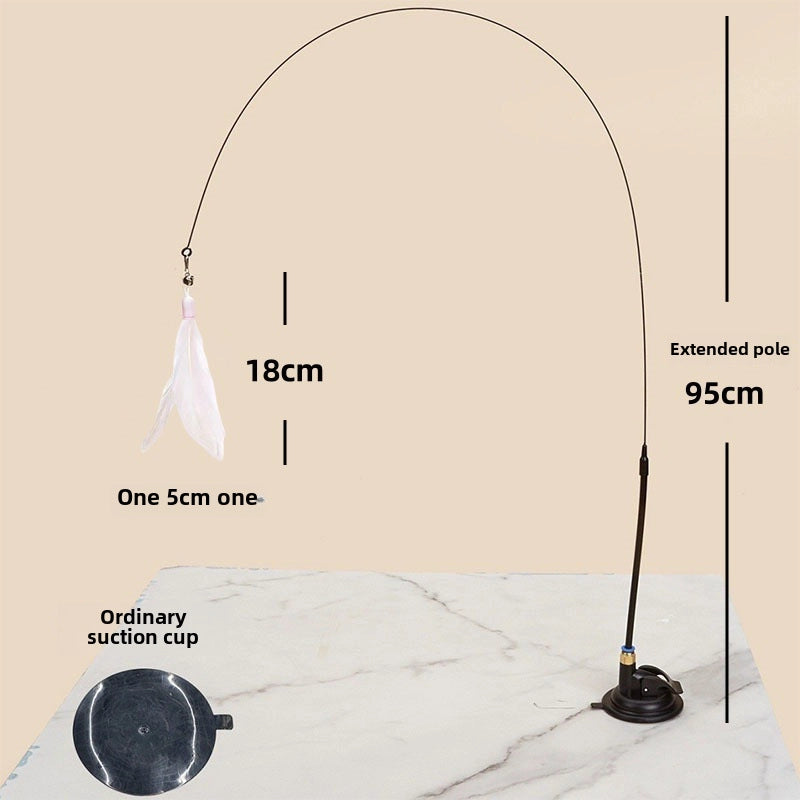 Cat Funny Cat Stick Cat Toy Self-Hi Relieving Stuffy Strong Suction Cup Not Easy To Pour Source