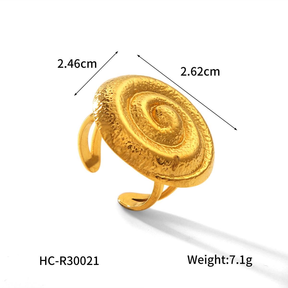 Ring Stripe Circle Geometric Stainless Steel Electroplating Rings