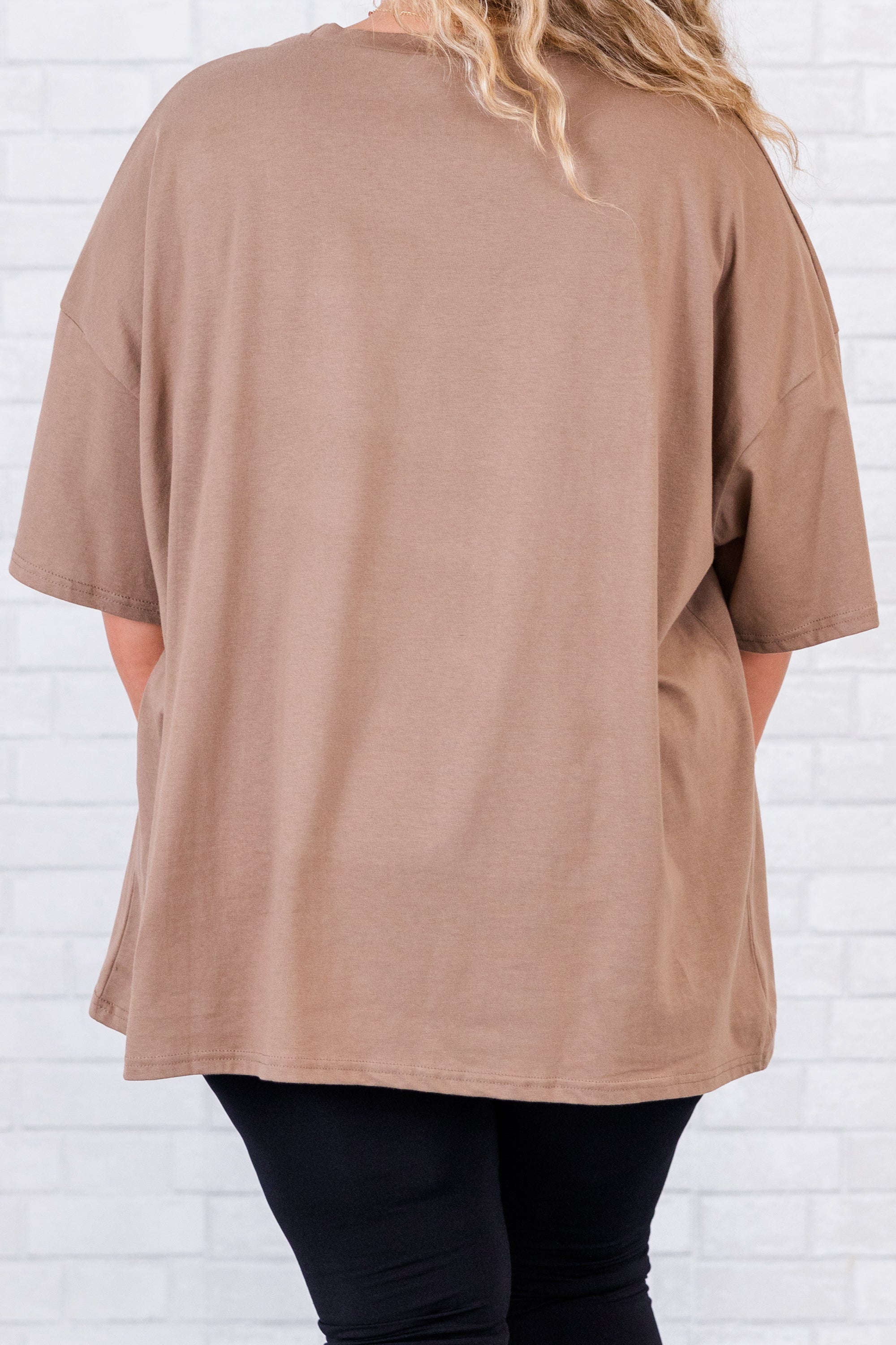 Desert Summer Boyfriend Tee. Espresso