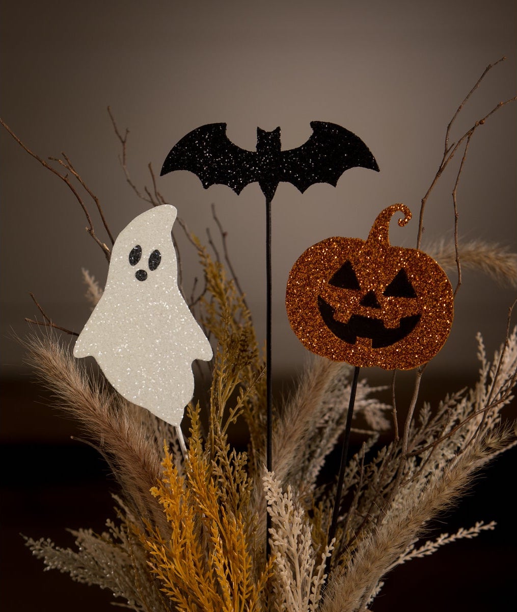 Halloween Glittered Picks