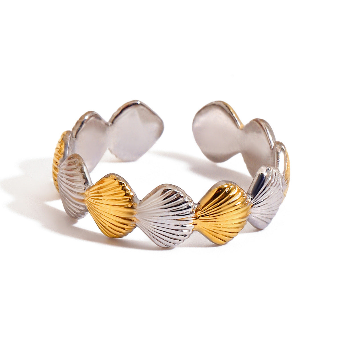 Jie Ding Holiday Starfish Shell Ring Titanium Steel Jewelry Stainless Steel Ring
