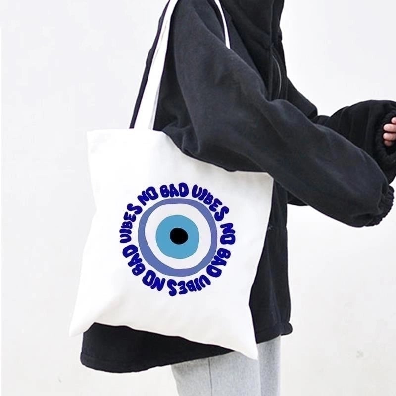 Women's Devil's Eye Cute Funny Shopping Bags