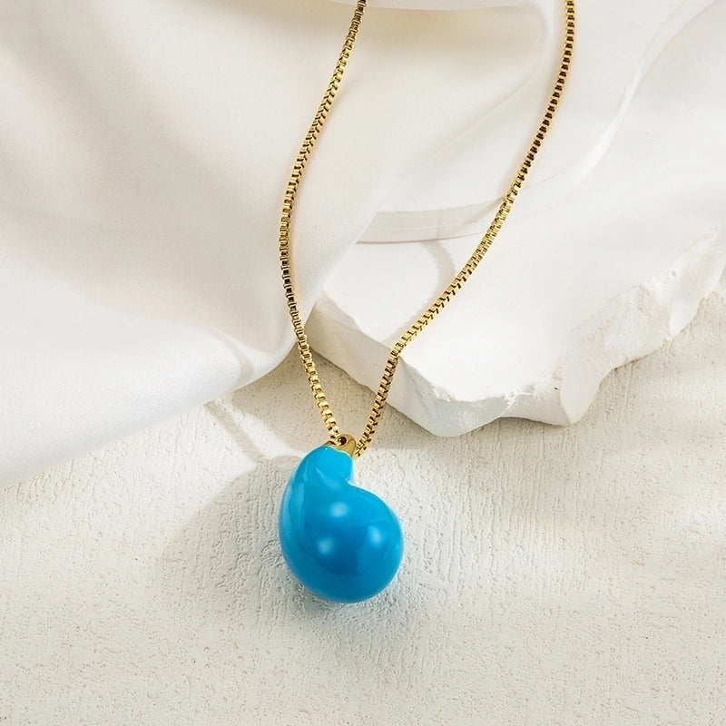 Elegant Minimalist Water Droplets 304 Stainless Steel Plating Stainless Steel Necklaces