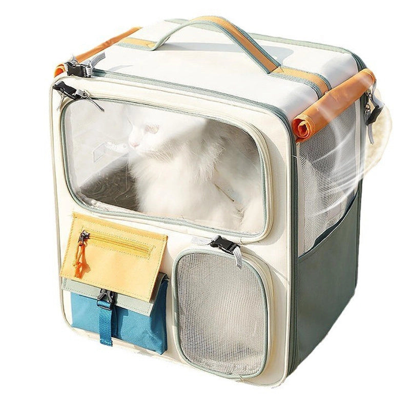 Cat Bag Portable Cat Backpack Pet Backpack Schoolbag Warm Car Artifact Dog Large Capacity Cat Box