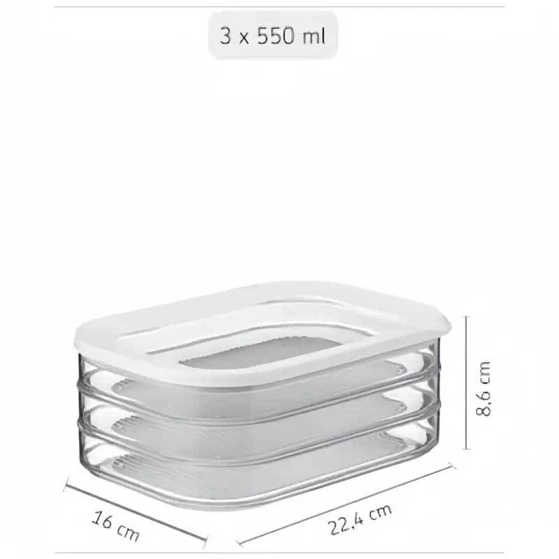 Minimalist Solid Color Plastic Storage Container Box