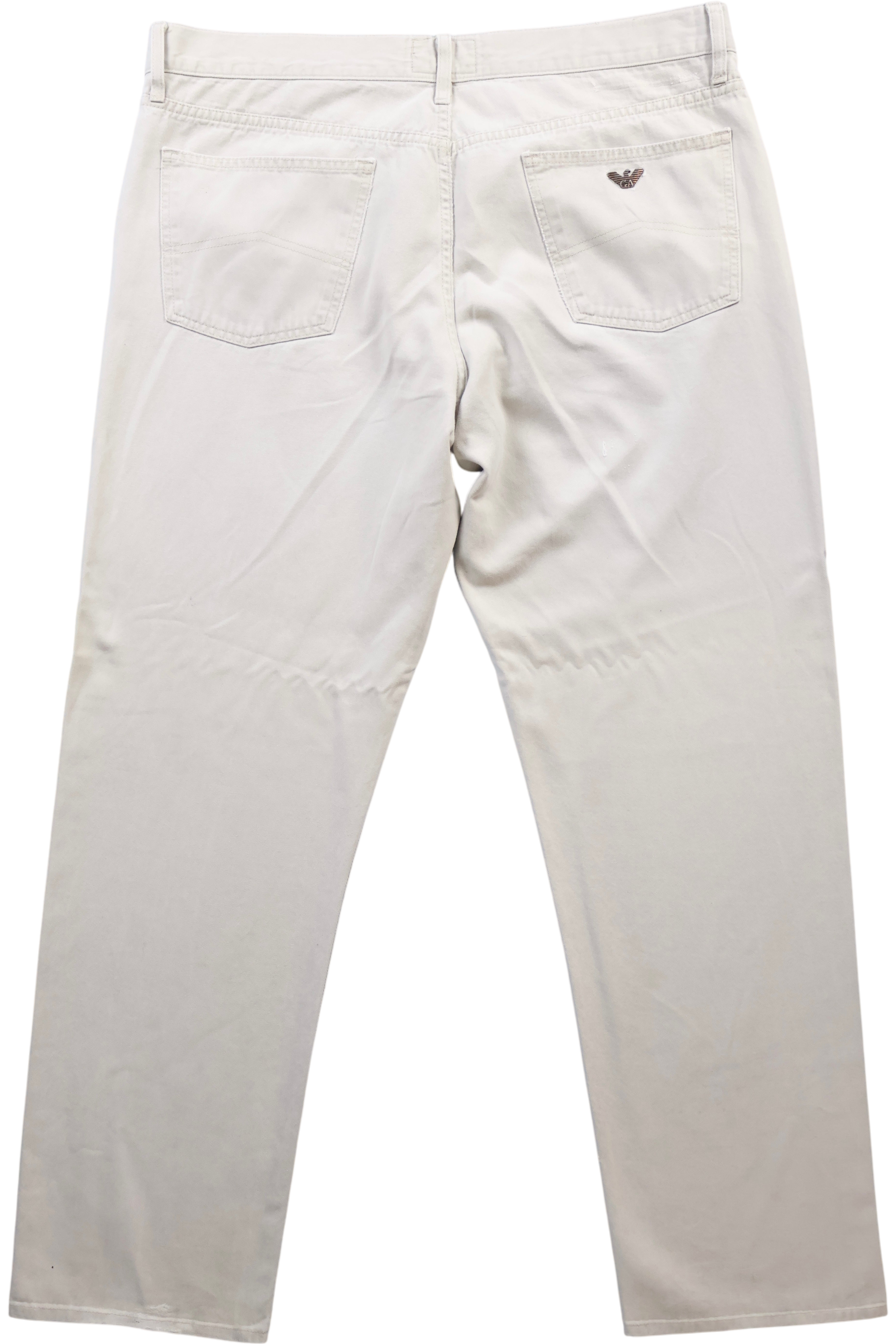 Armani Beige Straight Leg Jeans