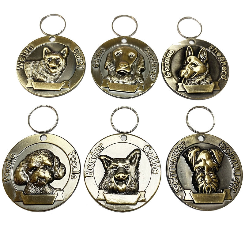 Elegant Retro Minimalist Metal Round Pet Accessories