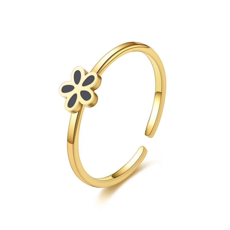 Heart Titanium Steel 18K Gold Plated Carving