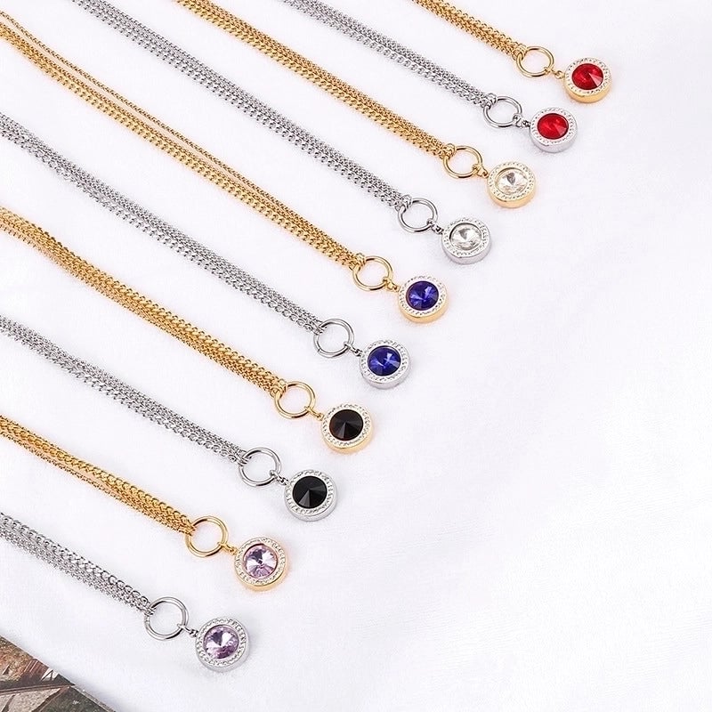 Titanium Steel 18K Gold Plated Fashion Plating Heart Titanium Steel