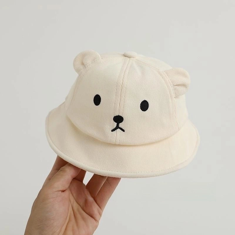 Girl's Minimalist Color Block Printing Bucket Hat