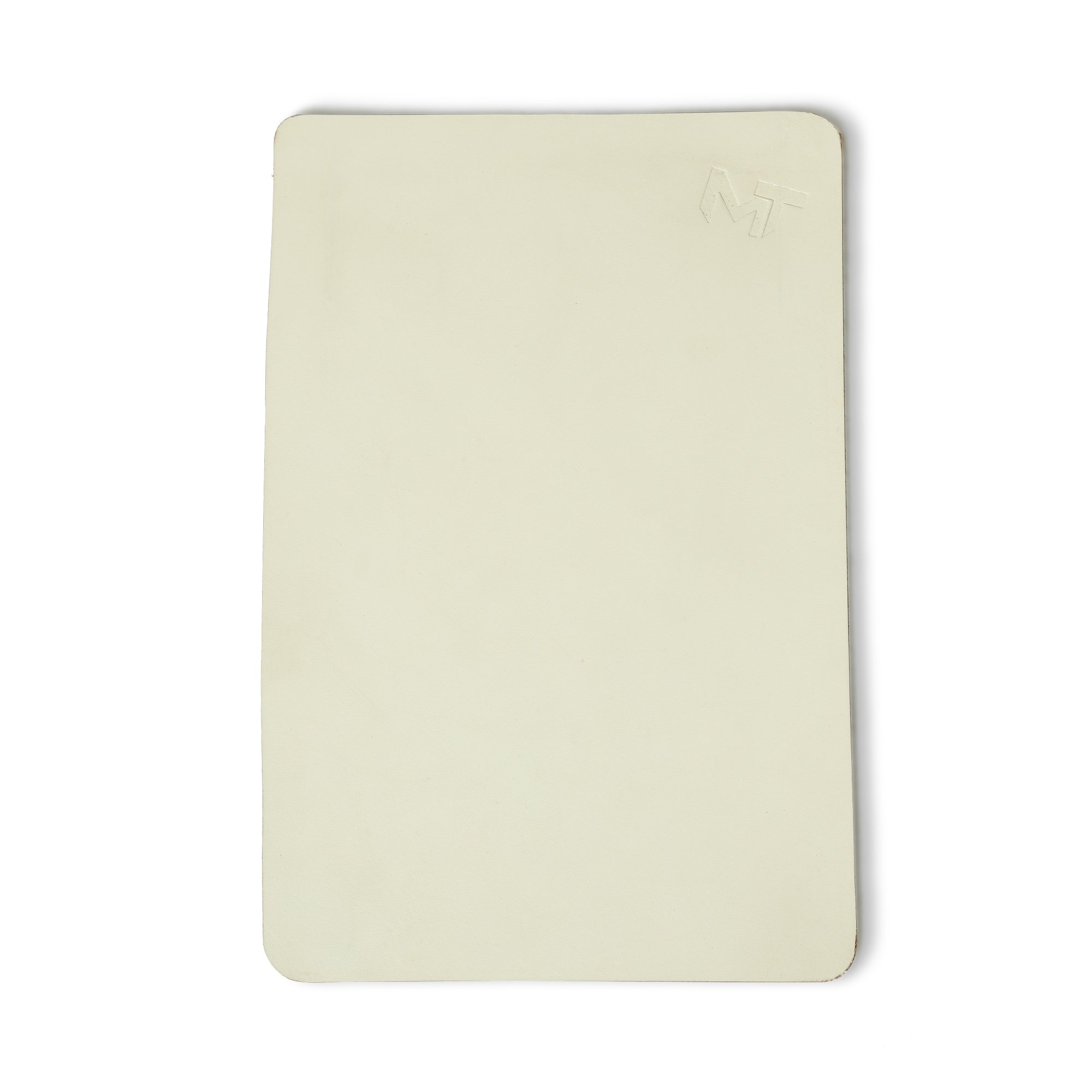 Ivory Elegance Leather Desk Mat + Mouse Pad