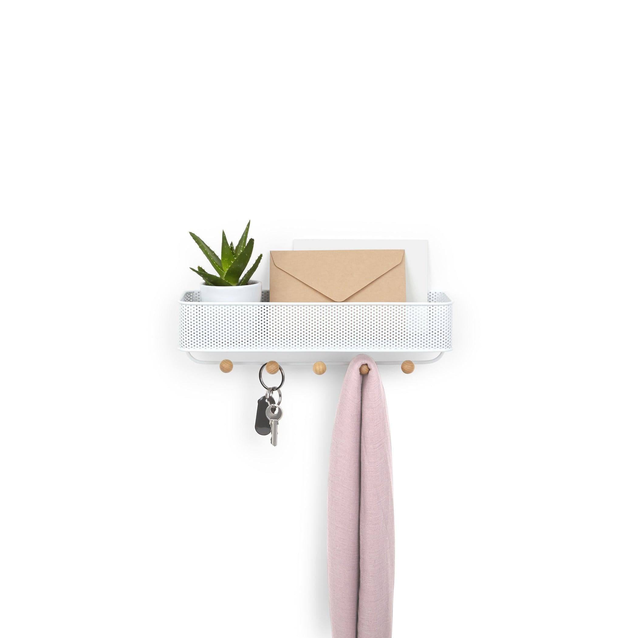 Estique Key Hook & Organiser - White