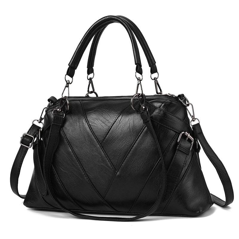 Women's Large All Seasons Pu Leather Classic Style Handbag