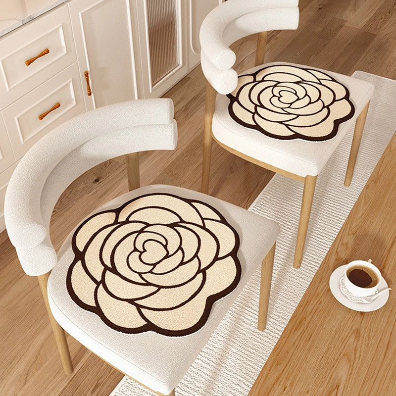 Casual Elegant Lady Flower Polyester Seat Cushion Couch & Sofa Decor