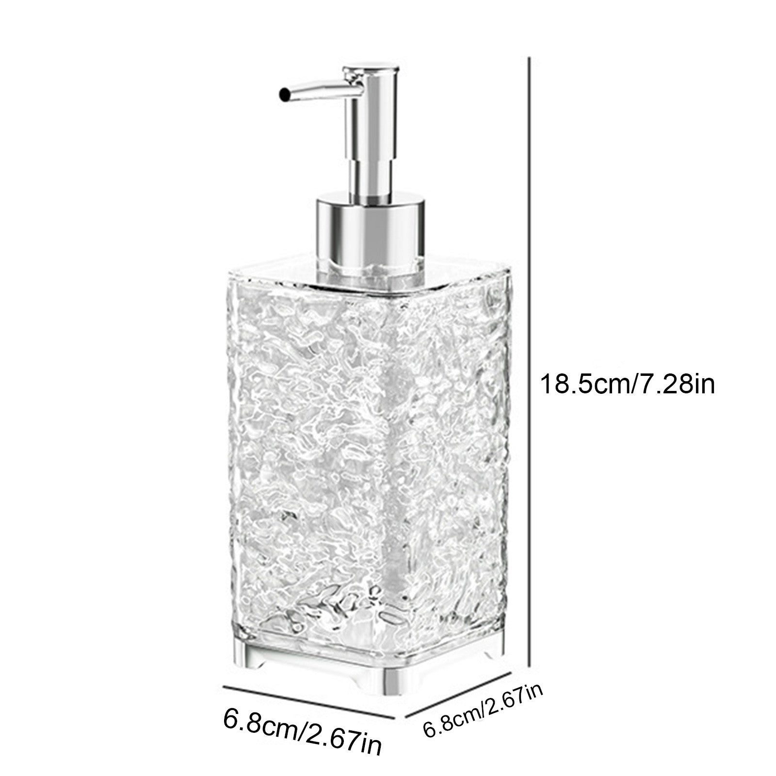 ACRYLIC MADE FOAMING SOAP DISPENSER