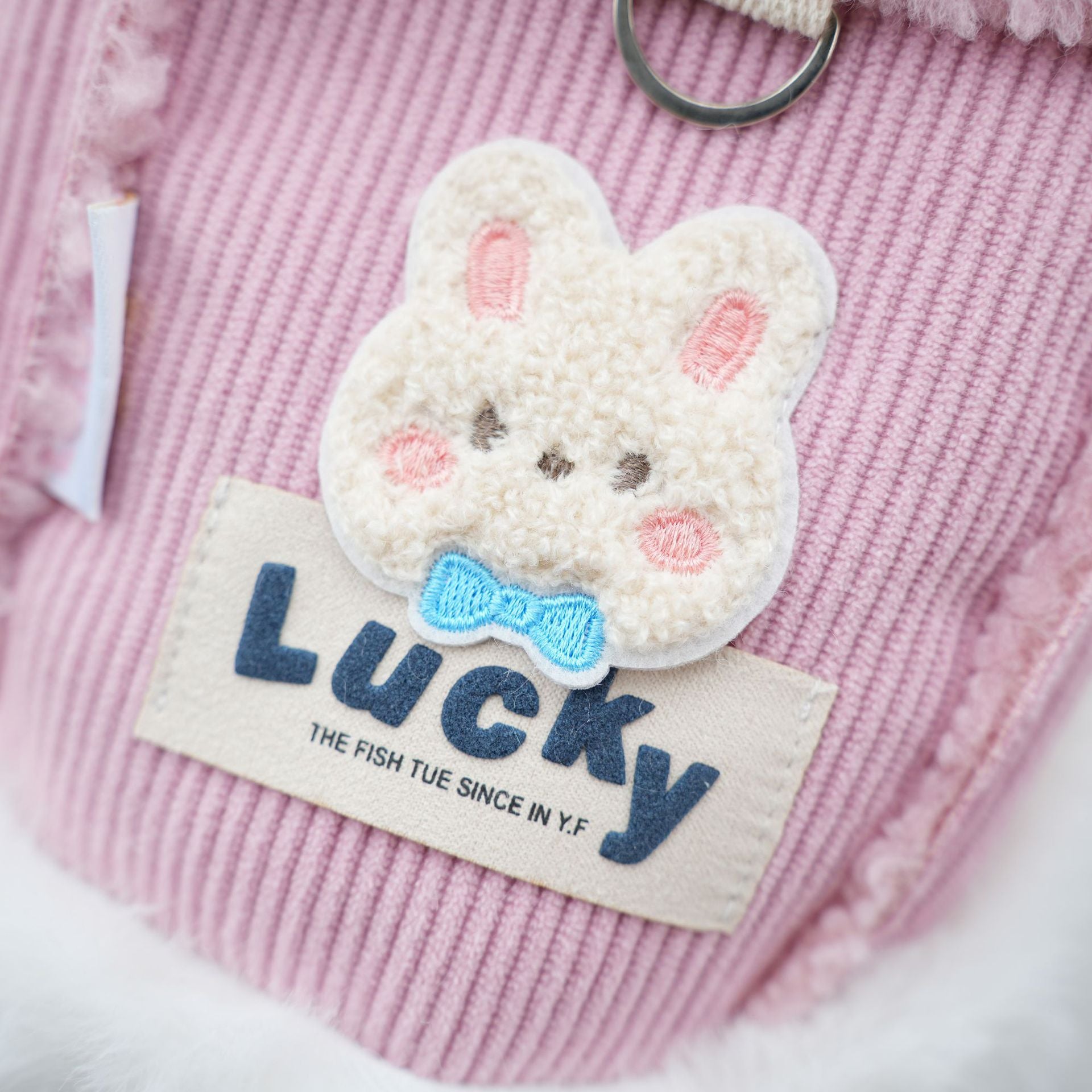 Furry Collar Rabbit Corduroy Dog Cat Jacket