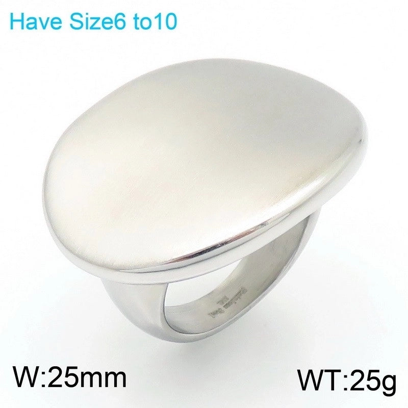 Vintage Style Geometric 304 Stainless Steel 18K Gold Plated Stainless Steel Rings