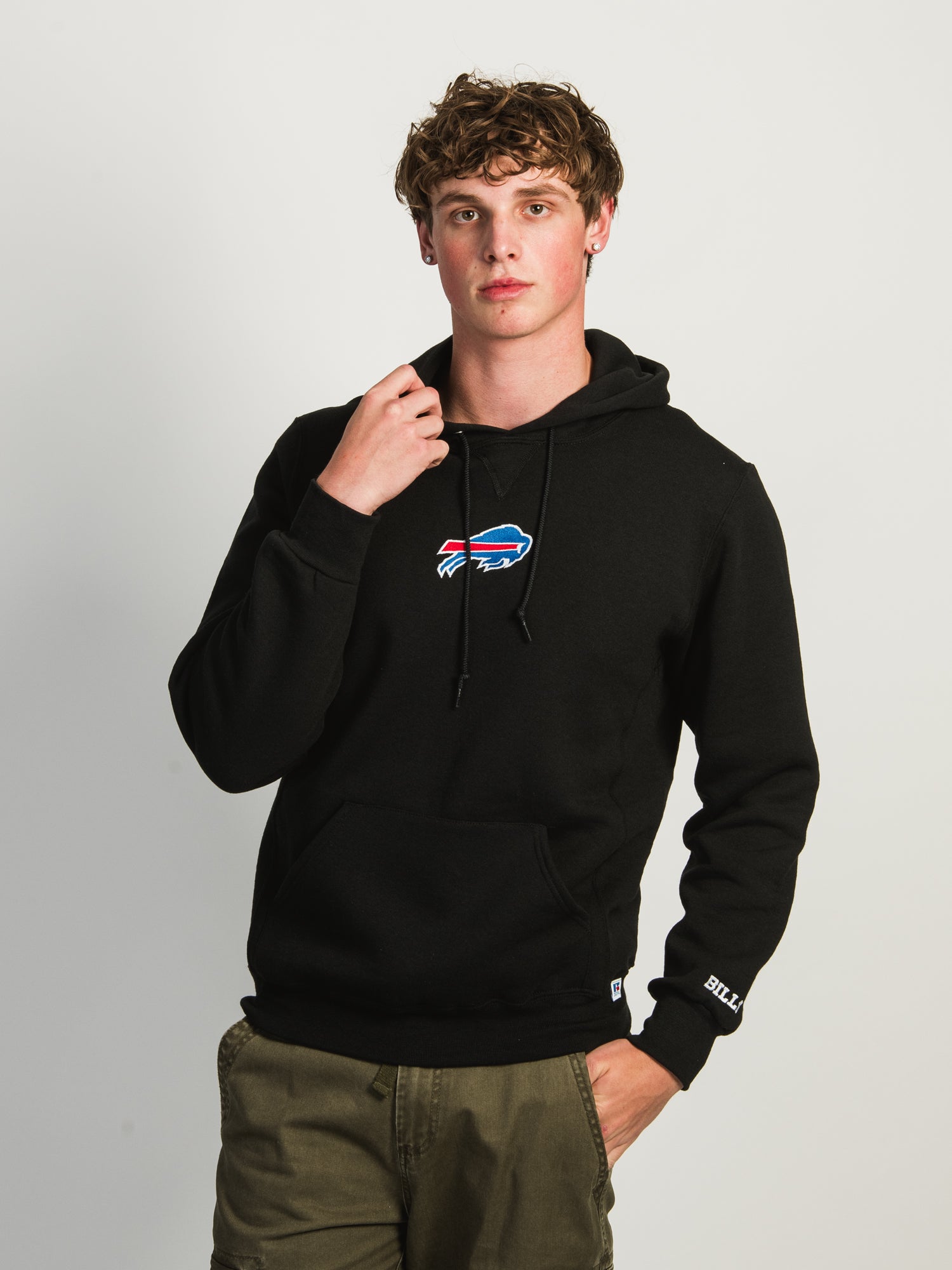 RUSSELL NFL BUFFALO BILLS CENTER CHEST HOODIE