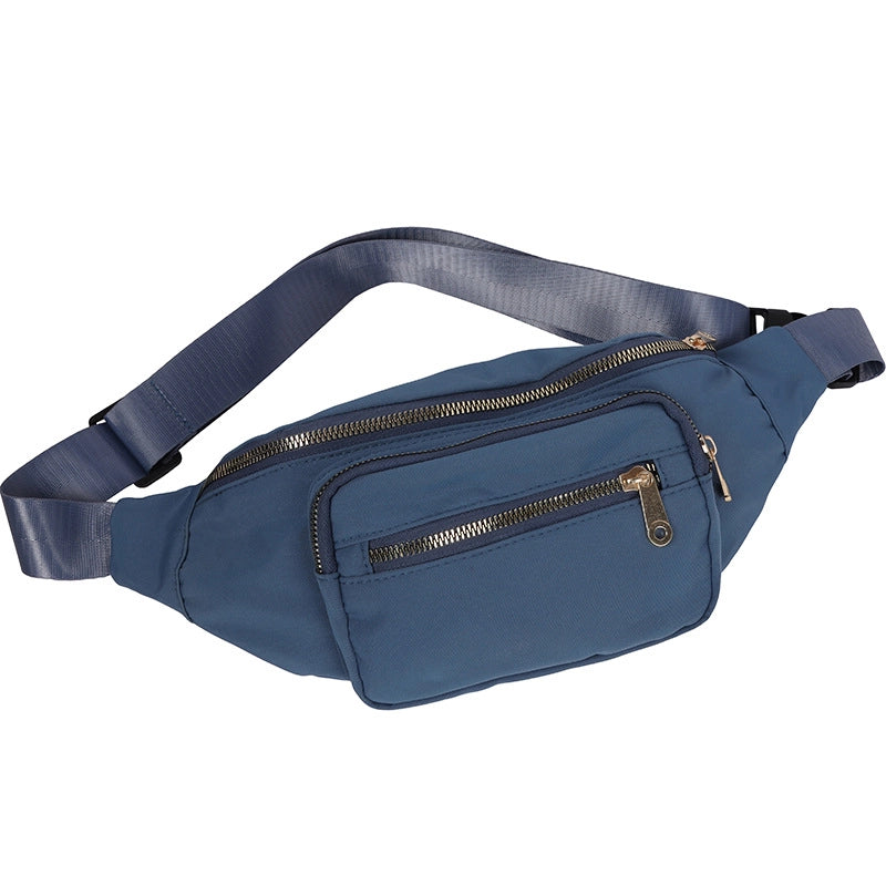 Women's  Crossbody Bag Outdoor Running Fit Sports Waist Bag Student's Fashionable Casual Nylon Waist Bag