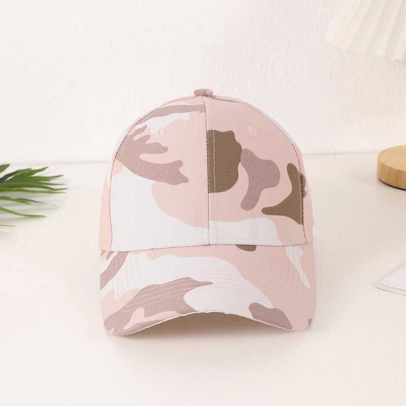 Unisex Casual Classic Style Camouflage Printing Curved Eaves Baseball Cap