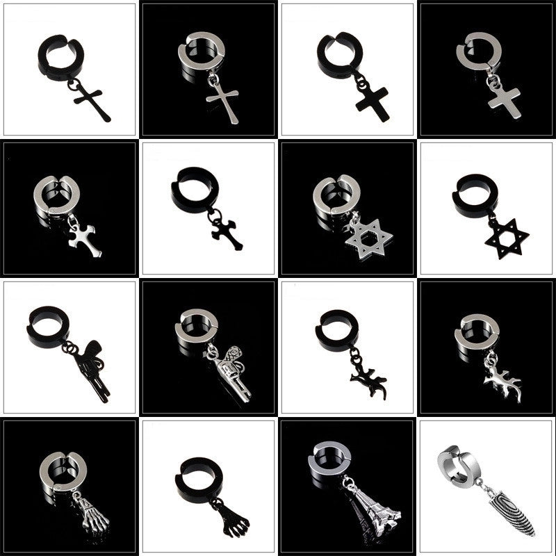 Minimalist Geometric Titanium Steel Earrings Ear Studs Plating Stainless Steel Earrings