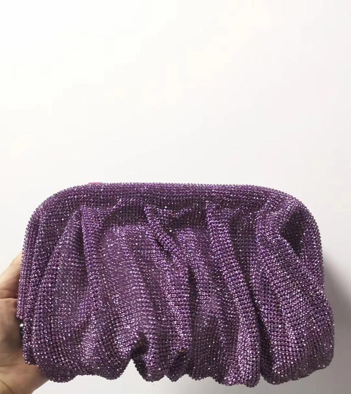 Silver Gold Blue Pvc Solid Color Square Evening Bags