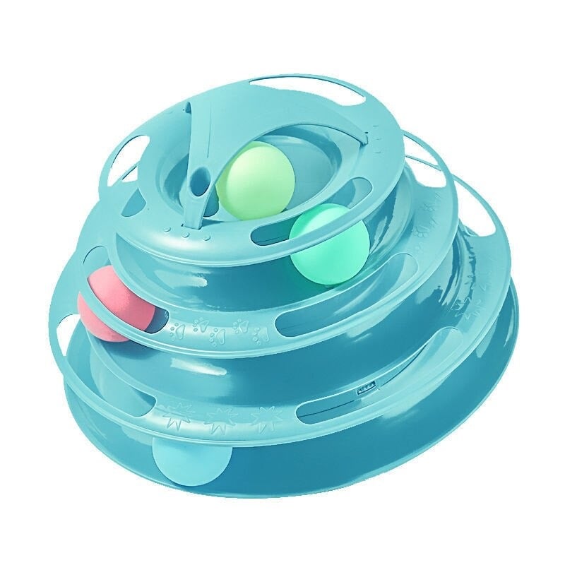 Four-Layer Cat Toys Turntable Ball