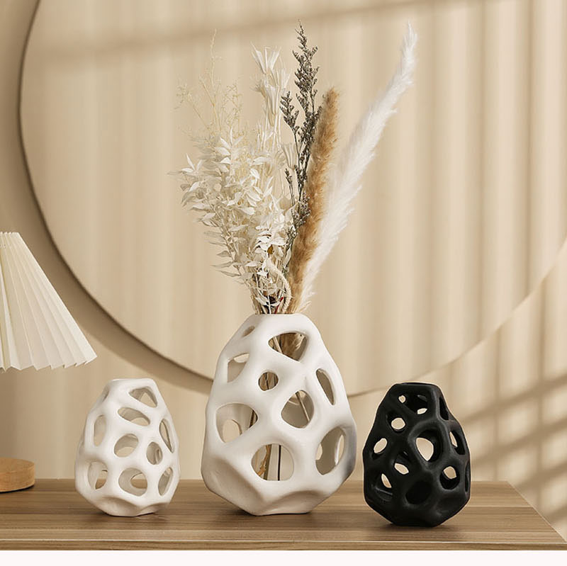 Riona Classical Hollow Out Ceramic Vase