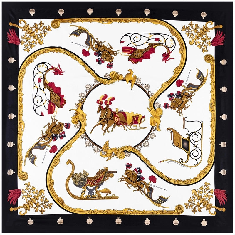 New Silk Scarf Print Ladies Shawl Scarf