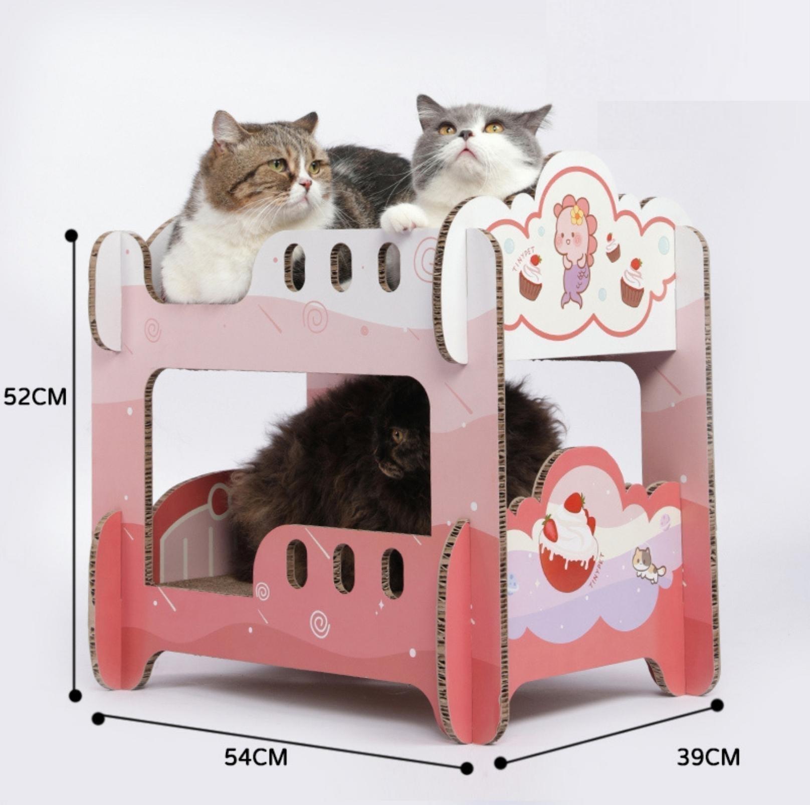 Tinypet Bunk Bed Scratching Board Cat Scratcher