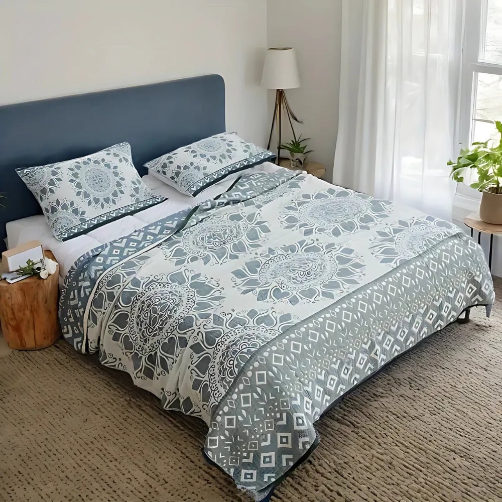 Floral Cotton Comfort Blanket