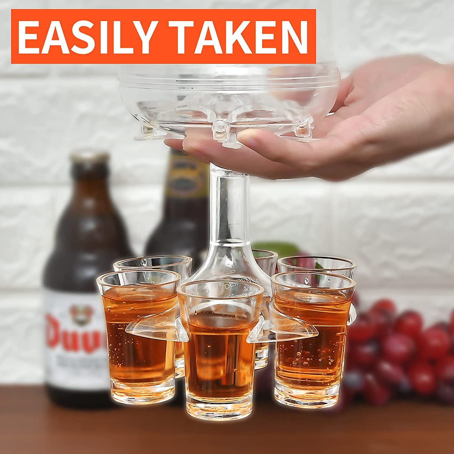 (🍀Early Spring Sale)-🥂 6 Shot Glass Dispenser and Holder