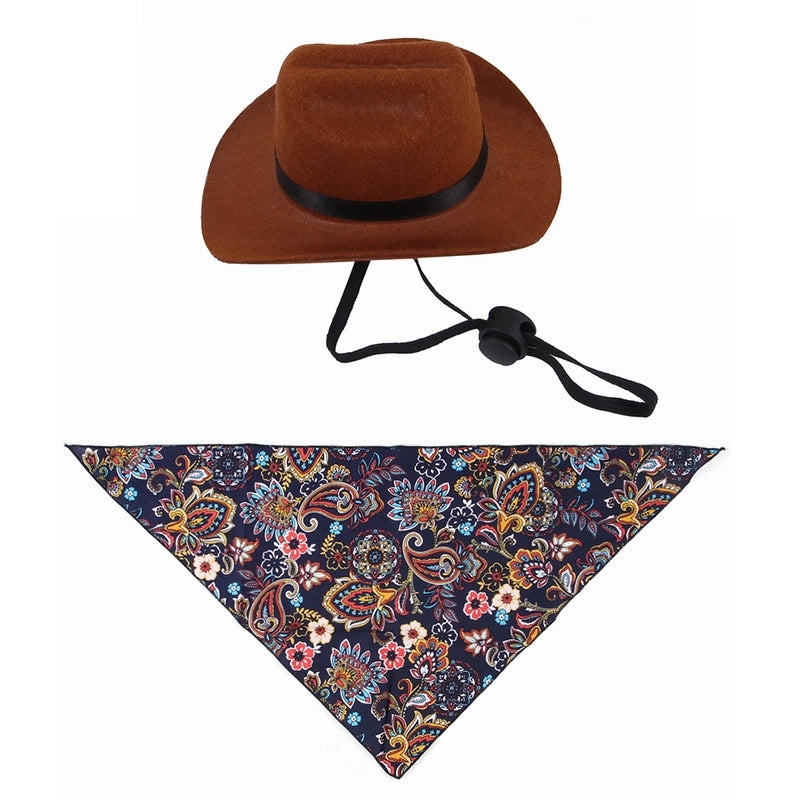 Casual Nonwoven Solid Color Pet Hat 1 Piece