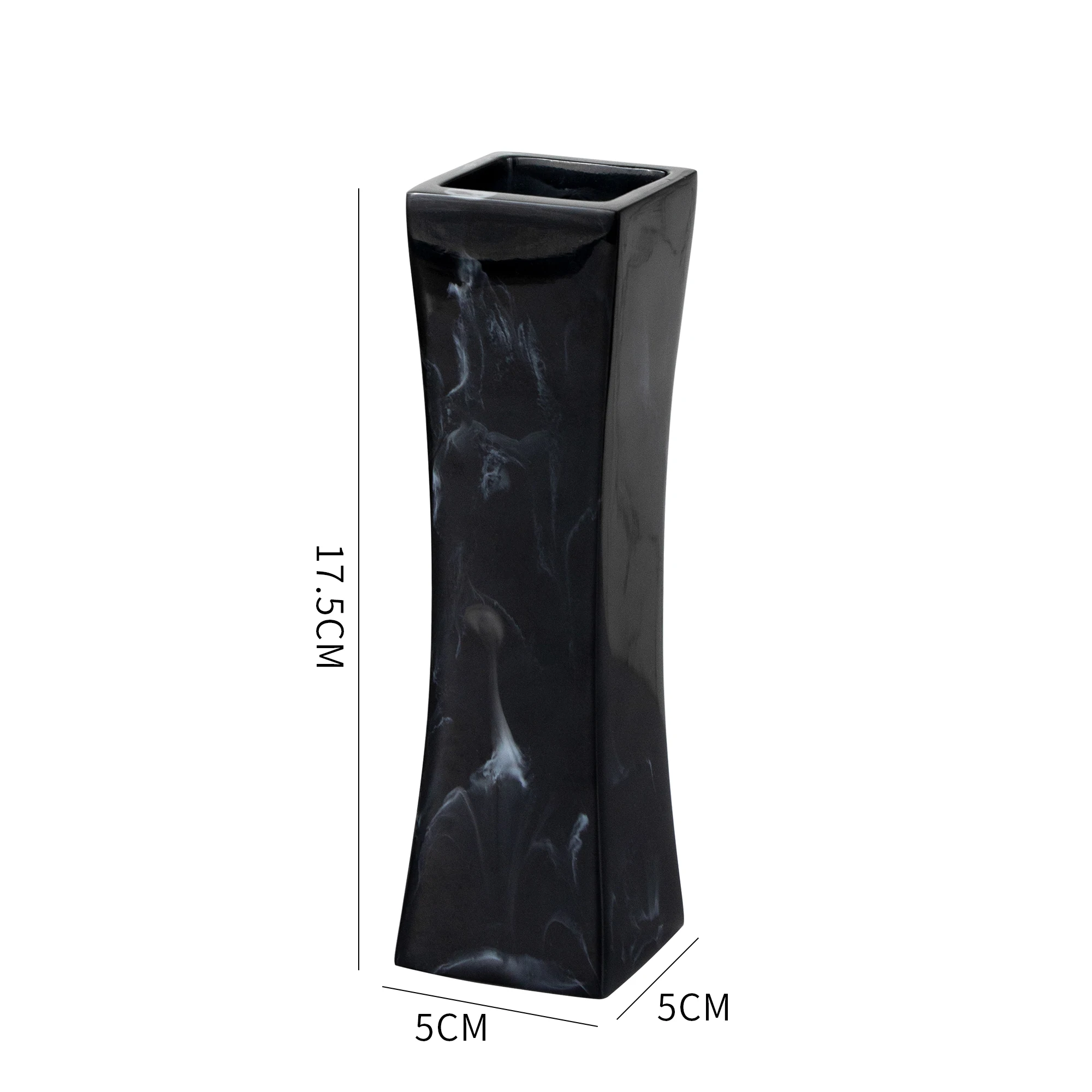 Resin Art Vase Mini Flower Vase Matte Flower Vases for Home Decor