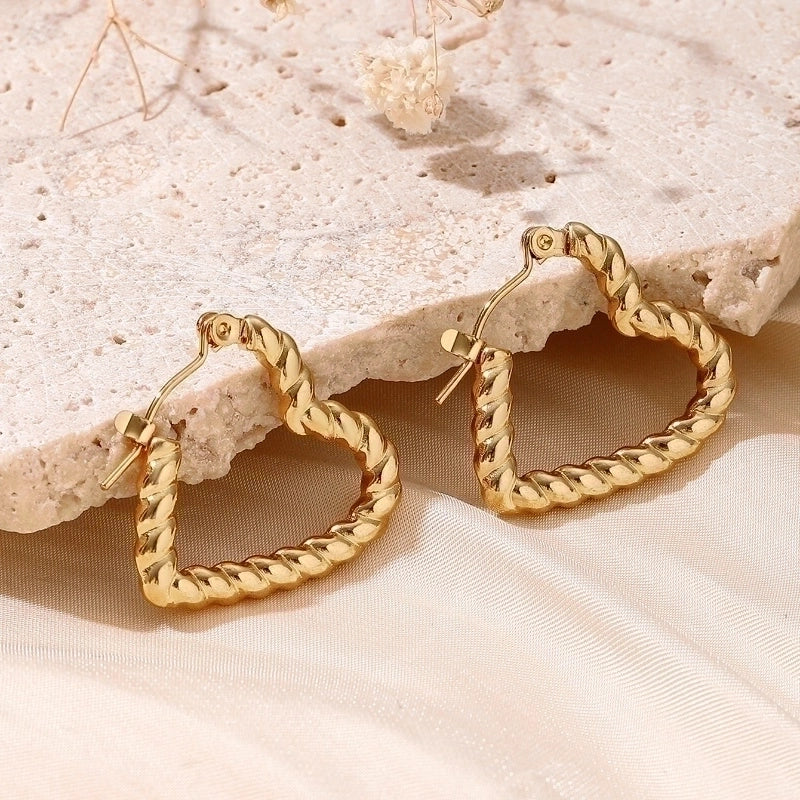 1 Pair 5 Pairs Minimalist Classic Style Solid Color Asymmetrical 304 Stainless Steel 18K Gold Plated Earrings