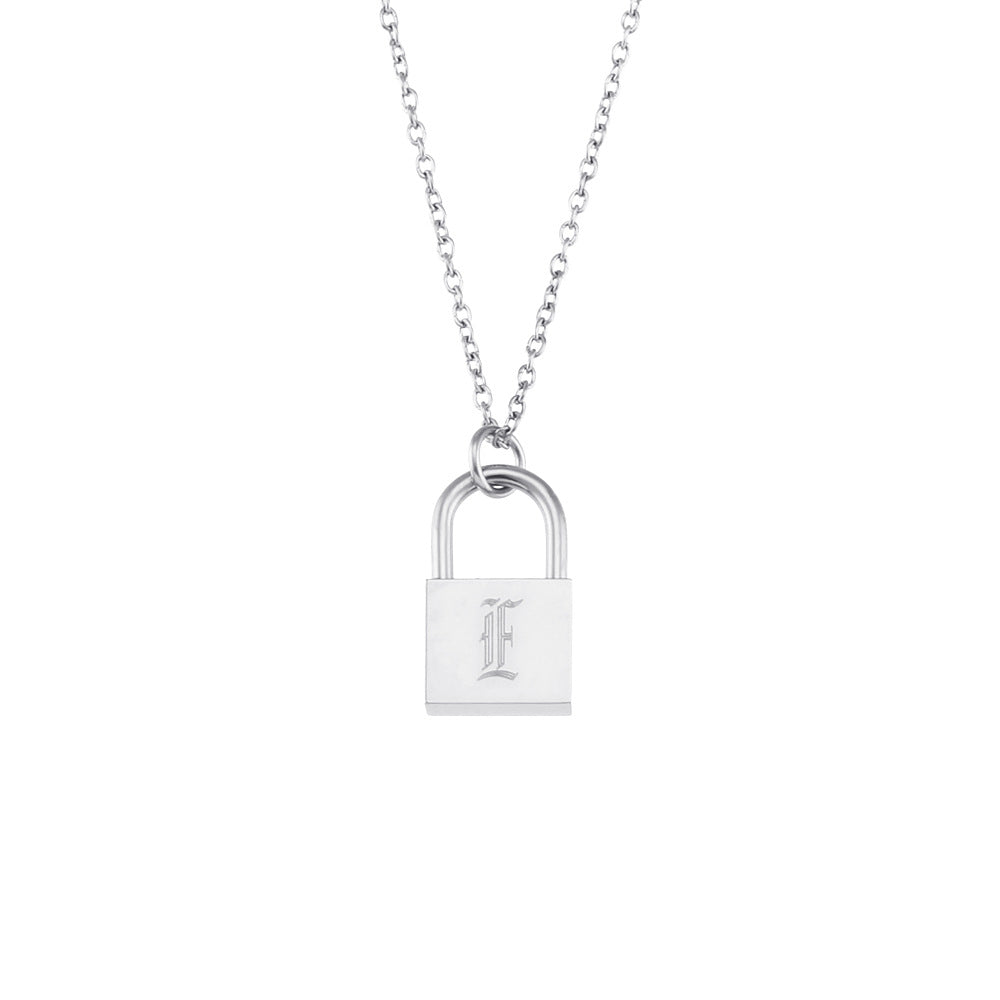 Fashion Letter Geometric Stainless Steel Electroplating Necklaces