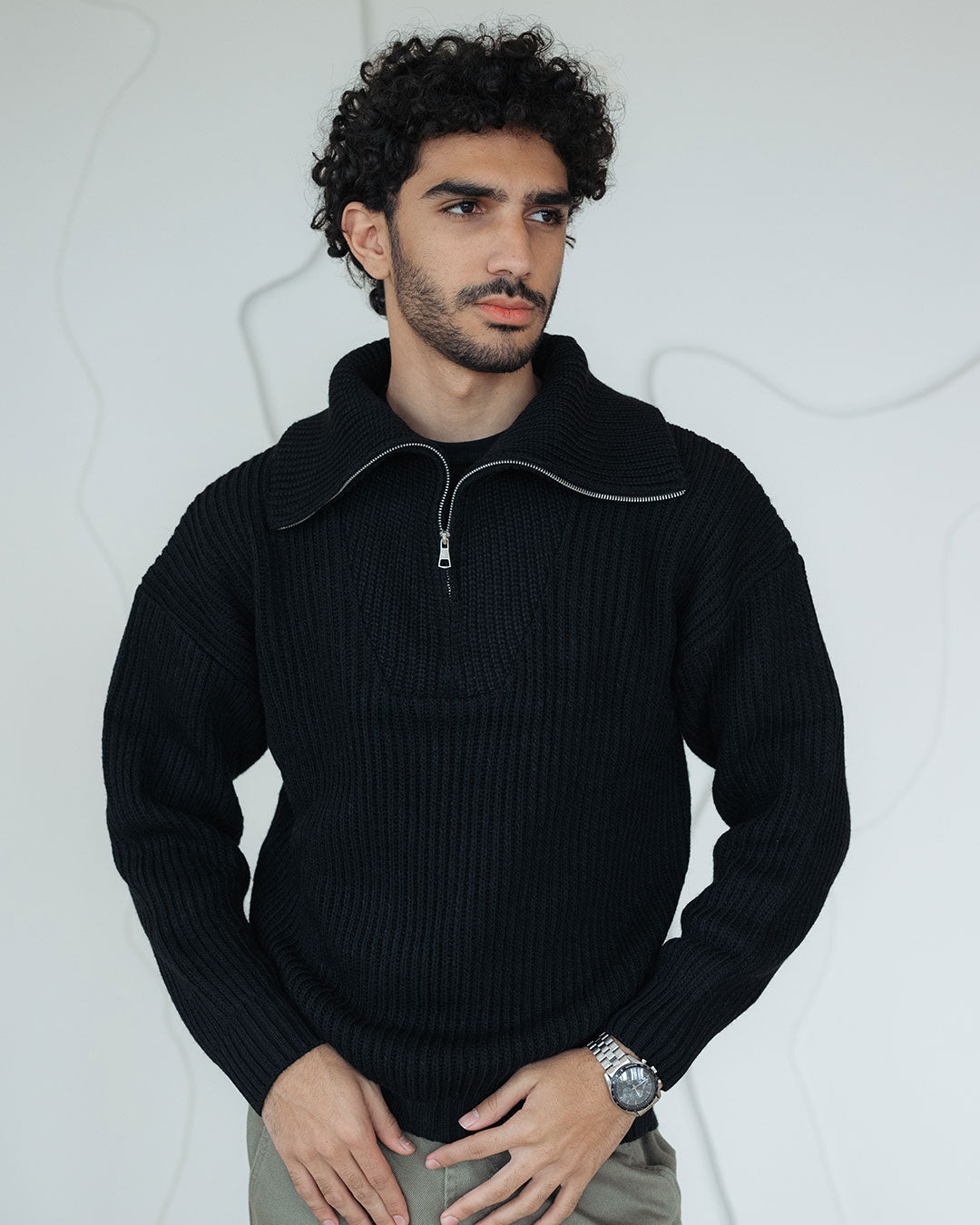 Men Knitted Tricot Pullover