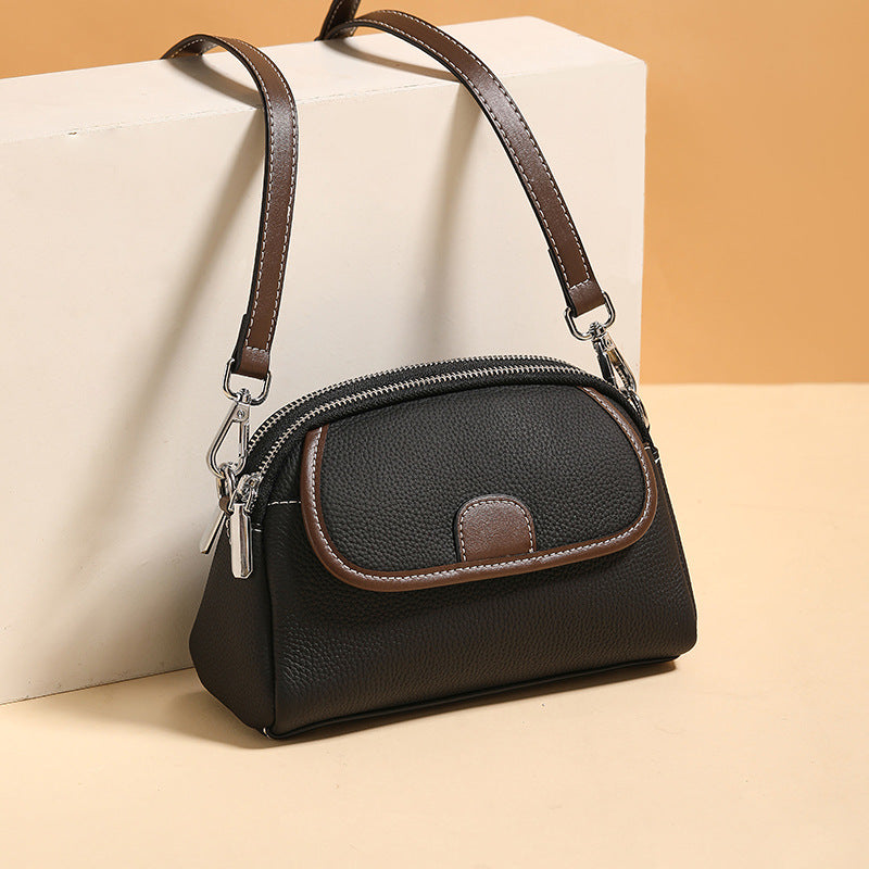 Customizable Genuine Leather Girls' Crossbody Bag