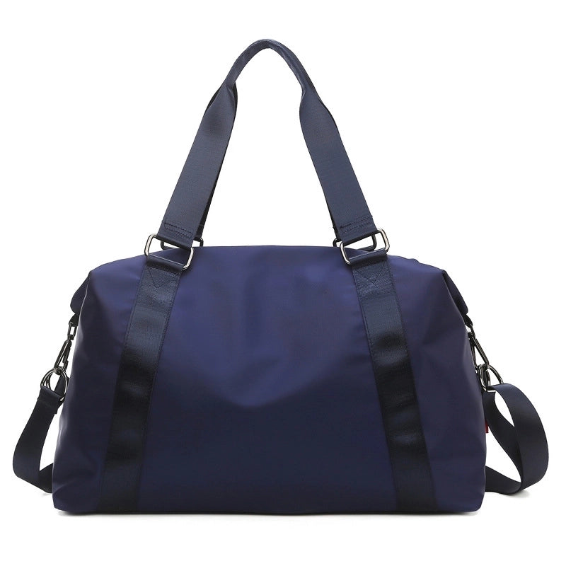 Unisex Vacation Solid Color Nylon Waterproof Travel Bags