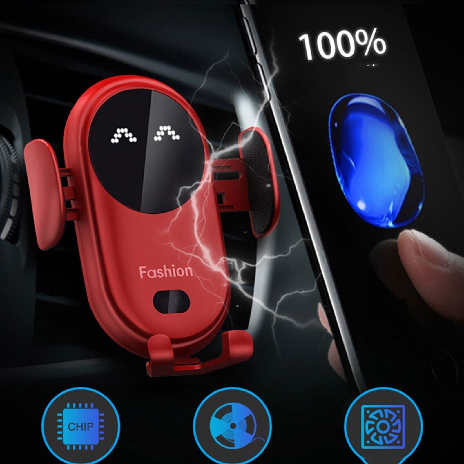 🔥49% OFF-Smart Car Wireless Charger Phone Holder(BUY 2 Free Shipping)